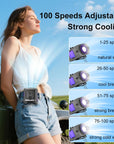 Portable Cooling Waist Fan Mini USB Neck Fan 8000mAh
