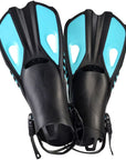 Fins Swim Flippers Short Diving Frog Shoes Duck Webs Adjustable