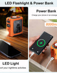 Portable Cooling Waist Fan Mini USB Neck Fan 8000mAh