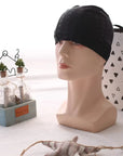 Women Men Spandex Swimming Cap Black Lightning