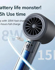Mini Portable Hand Fan, 100 Wind Speeds